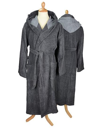 ARTG - Bathrobe With Hood - Graphite, Anthracite Grey