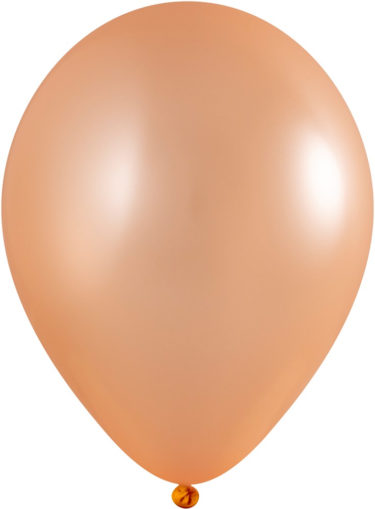 Ballons ohne Druck 85/95 cm - Ø 33 cm - 11 inch - Hellorange Metallic (2620) (± PMS 2022)