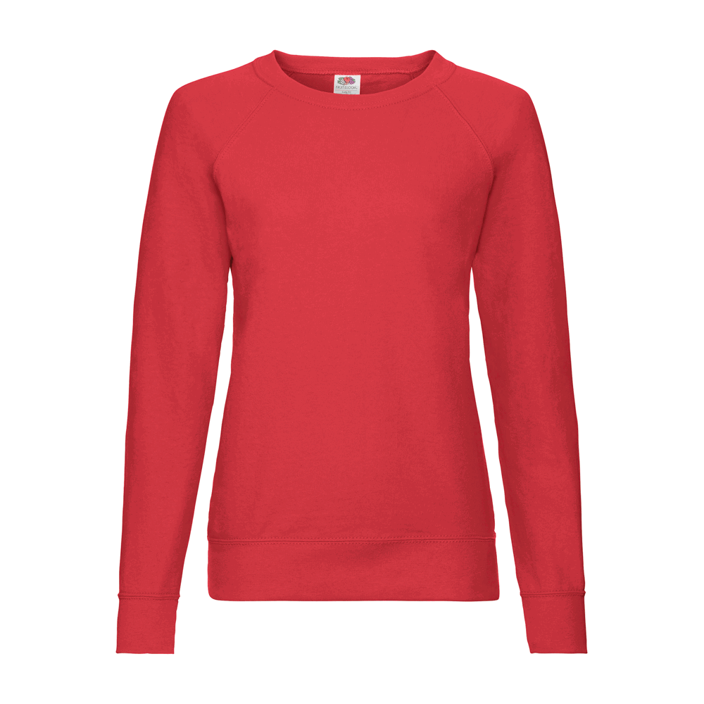 621460 - Lightweight Raglan Sweat Lady-Fit - rot