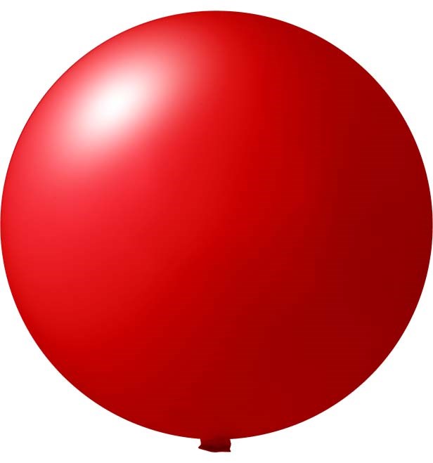 Bedruckte Riesenballons Ø 150 cm - Rot (4430) Pastel (± PMS 185)