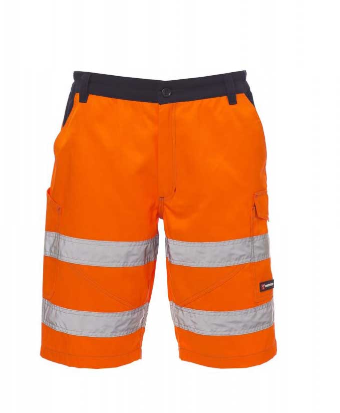 Herren Warnschutz-Bermudas POWER - Orange