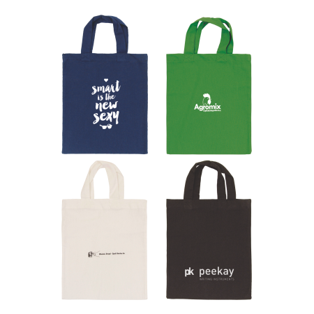 Baumwoll Tragetasche klein farbig, 135 gr/m2