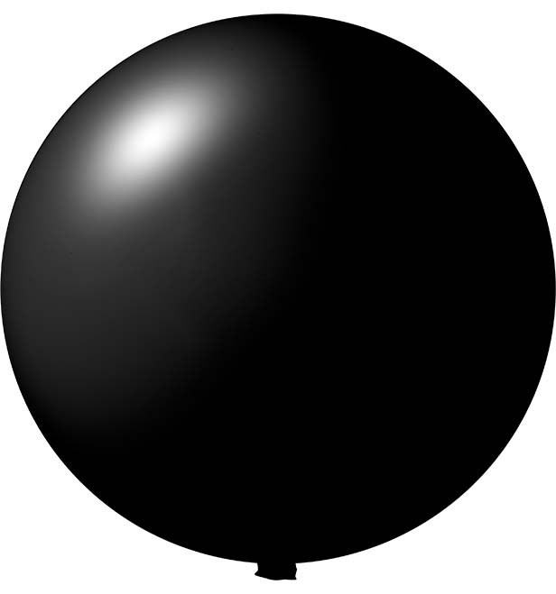 Bedruckte Riesenballons Ø 150 cm - Schwarz (4499) Pastel