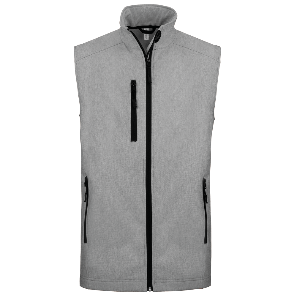 K403 - Herren Softshell Bodywärmer - Marl Grey