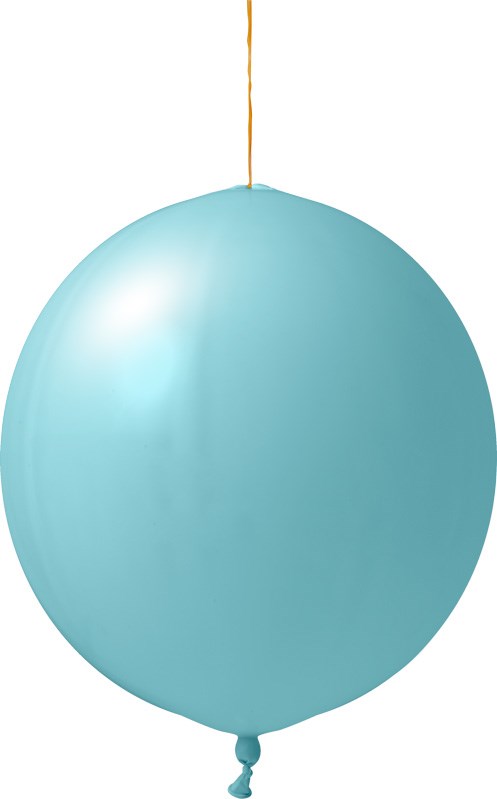 Bedruckte Punchballons 120/130 cm - Ø 45 cm - 18 inch - Hellblau (6009) Pastel (± PMS 637)