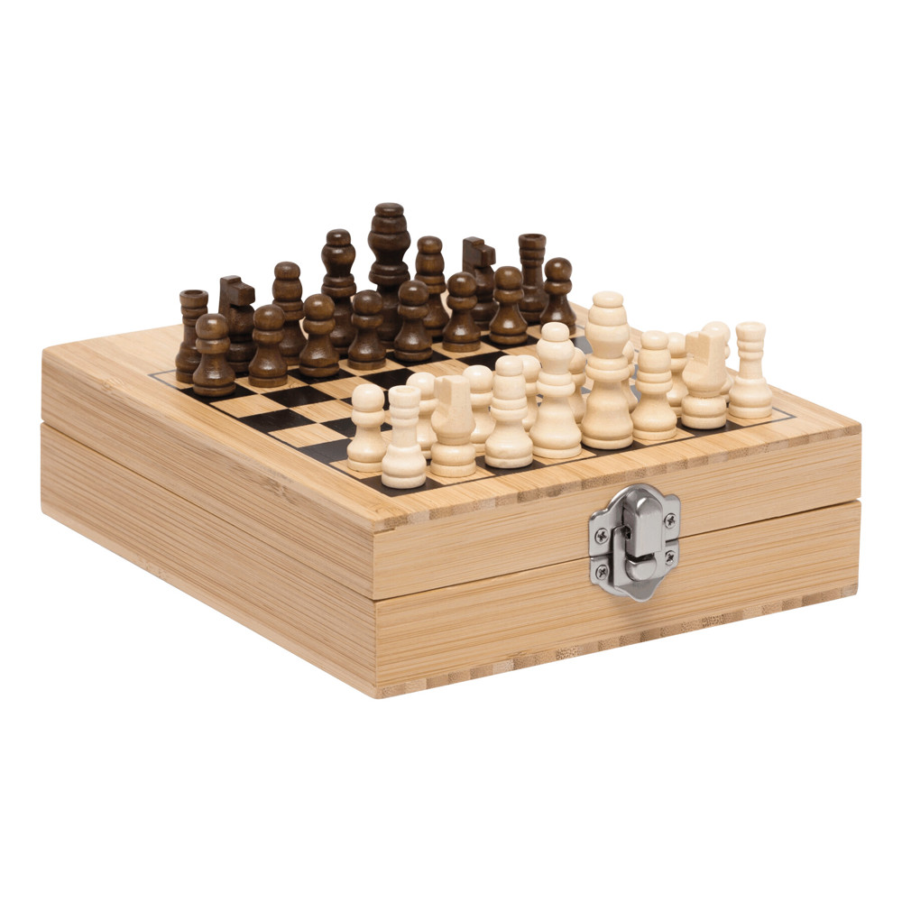 BAMBOO CHESS - Weinset mit Schachspiel