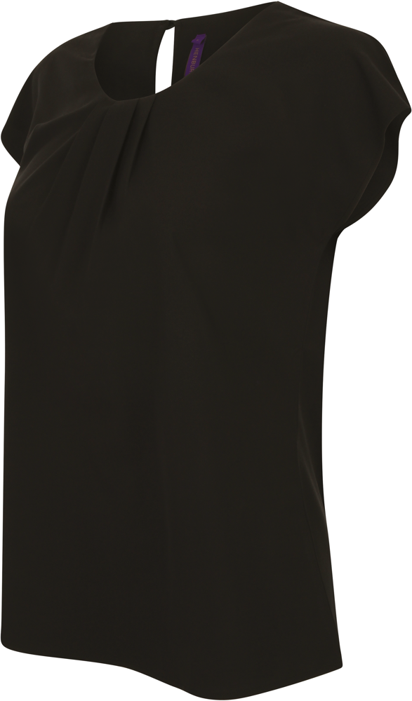 H597 - Ladies' pleat front blouse
