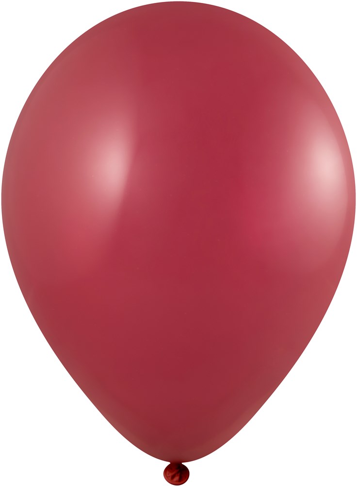 Ballons ohne Druck 85/95 cm - Ø 33 cm - 11 inch - Burgund (1132) Pastel (± PMS 7419)
