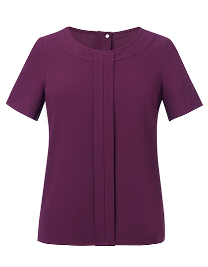 Brook Taverner - Women´s Verona Short Sleeve Blouse - Burgundy