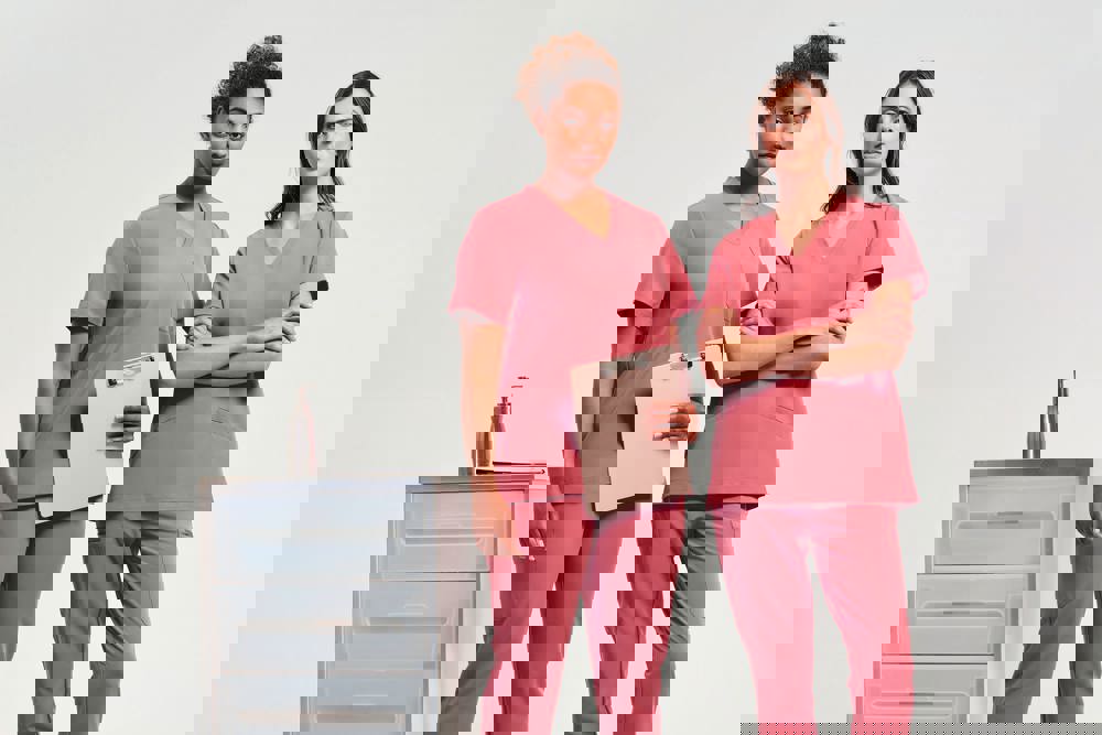 NN310X - Tunika mit Stretchanteil und kurzen Ärmeln, Damen