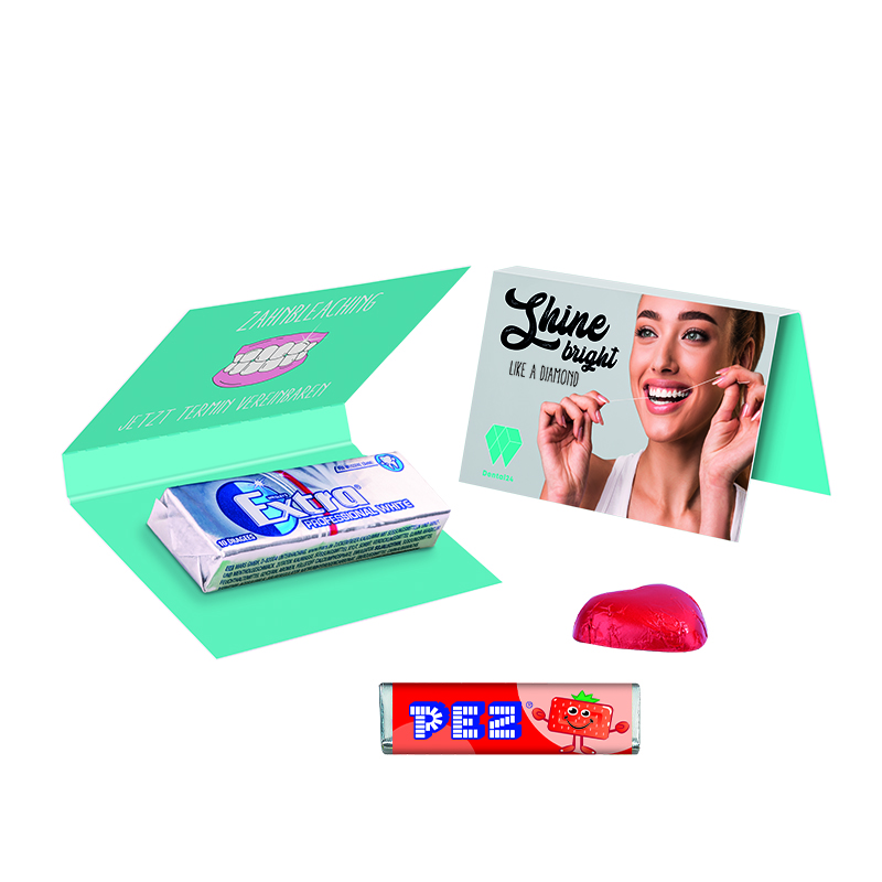 Werbekarte Visitenkartenformat Wrigley's EXTRA®