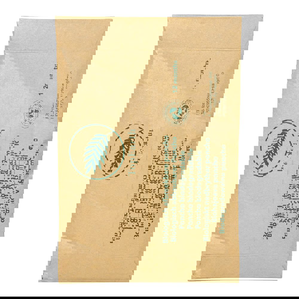 Biologisch abbaubarer Regenponcho