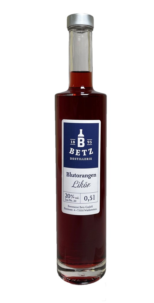 Blutorangenlikör 0,5 l in Flasche Atlantis, 20 % vol.