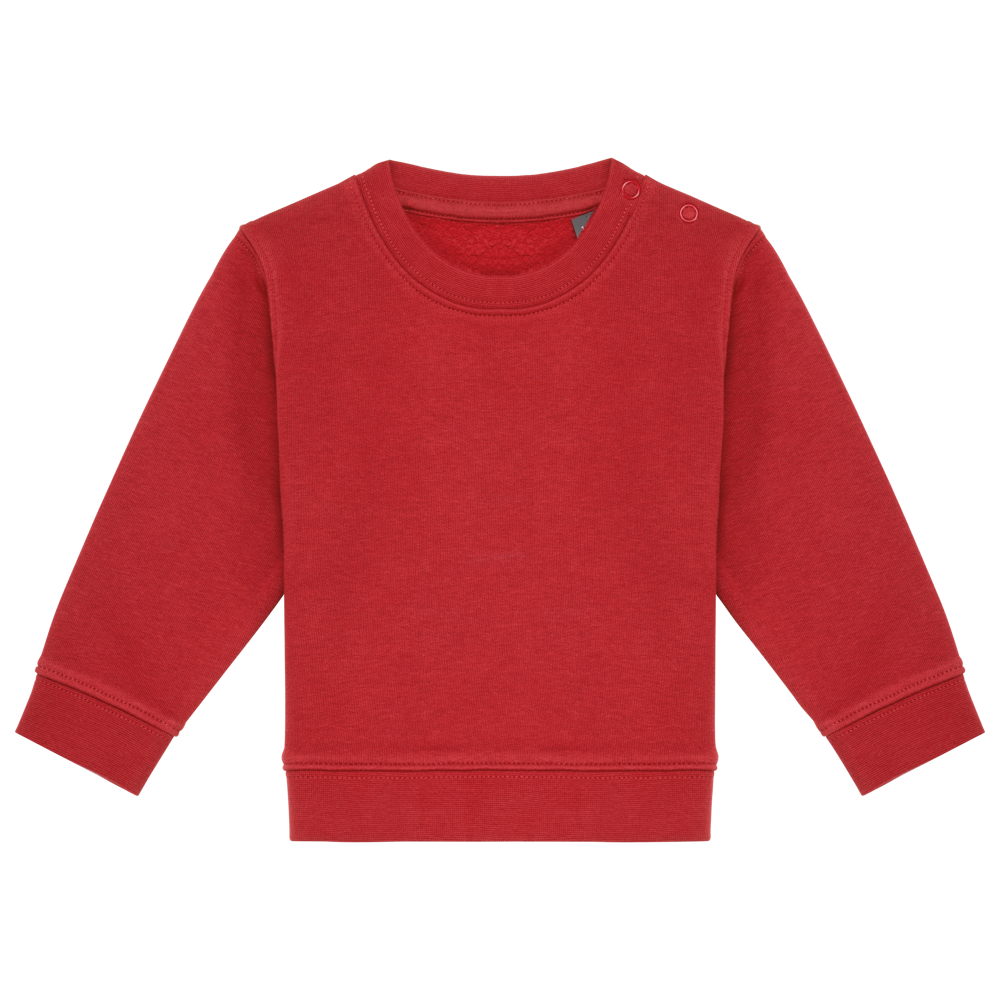 K835 - Umweltfreundliches Sweatshirt für Babys - Terracotta Red