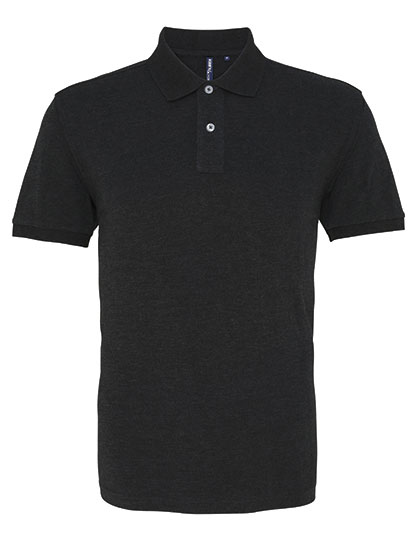 Asquith & Fox - Men´s Classic Fit Polo - Heather Black