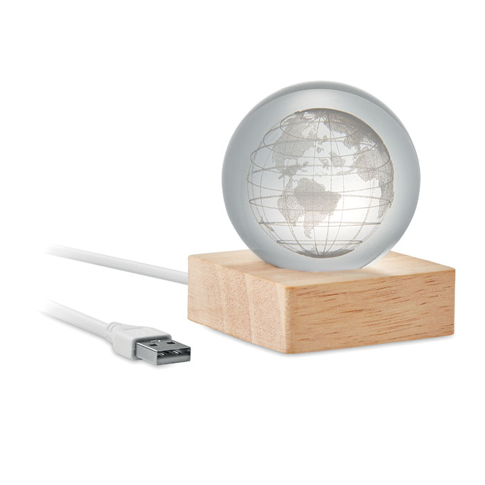 GLOBE LIGHT - LED-Glaskugel Globus