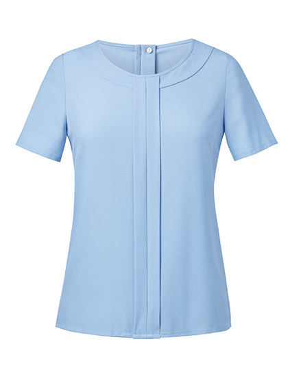 Brook Taverner - Women´s Verona Short Sleeve Blouse - Sky Blue