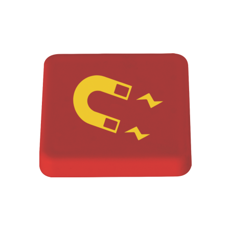 Haftmagnet 30x30 mm - rot