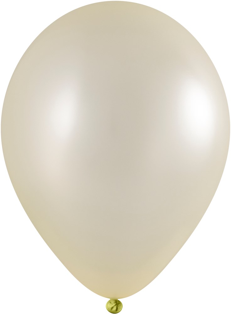 Ballons ohne Druck 85/95 cm - Ø 33 cm - 11 inch - Hellgelb Metallic (2611) (± PMS 100)