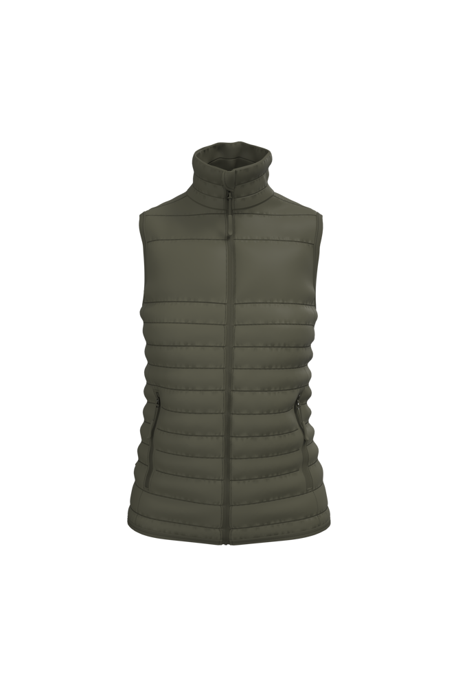 IB6173 - Damen gestepptes Bodywarmer - Ideal Urban Khaki