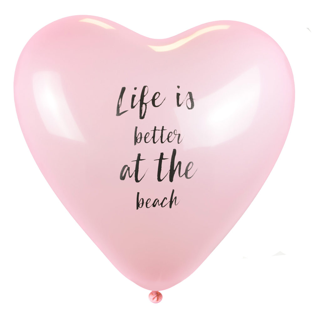 Ballons Herzform bedruckt Ø 33 cm - 11 inch