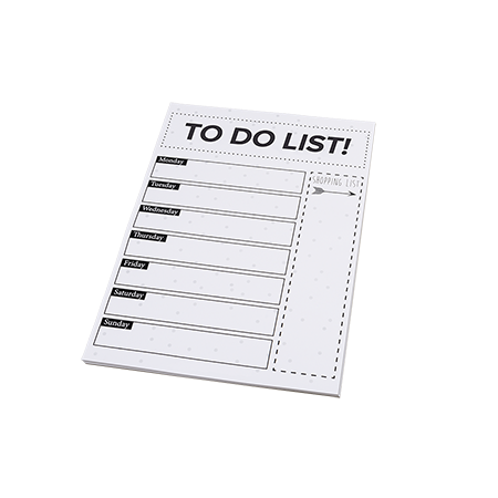 A4 Notizblock mit 100 Blättern