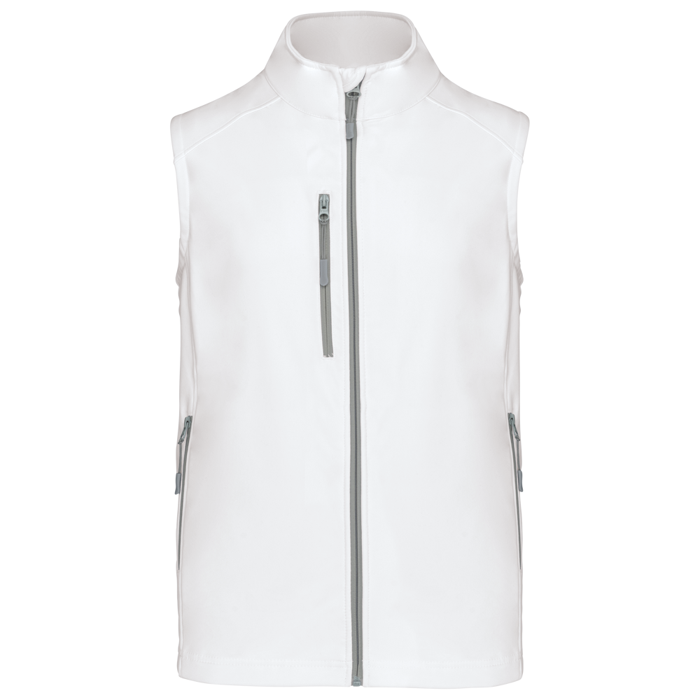 K403 - Herren Softshell Bodywärmer - White