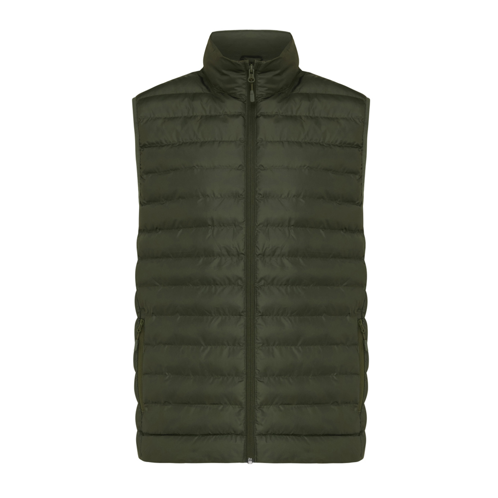 IQONIQ Meru Herren Bodywarmer aus recyceltem Polyester - khaki (± PMS 18-0523 TCX)