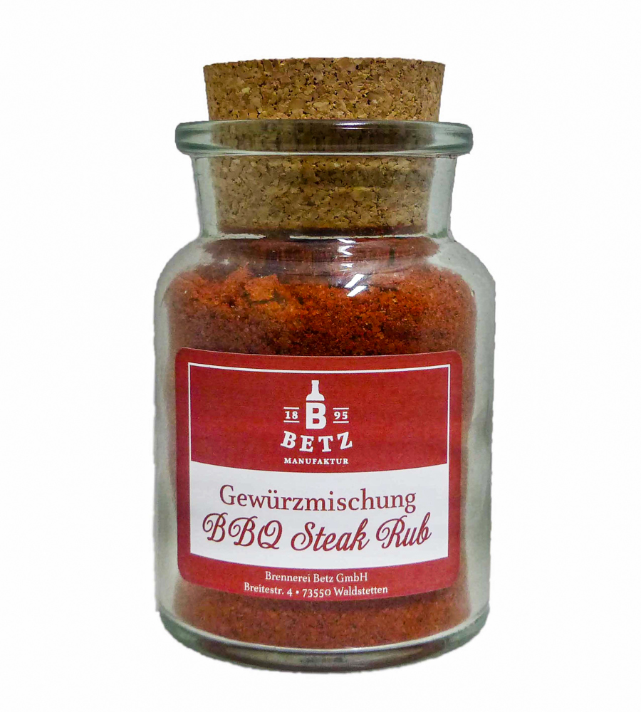 BBQ Steak Rub im Korkenglas, 100 g