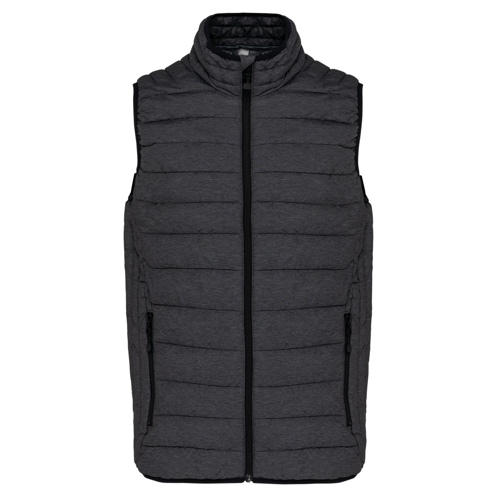 K6113 - Leichte Herren-Steppweste - Marl Dark Grey
