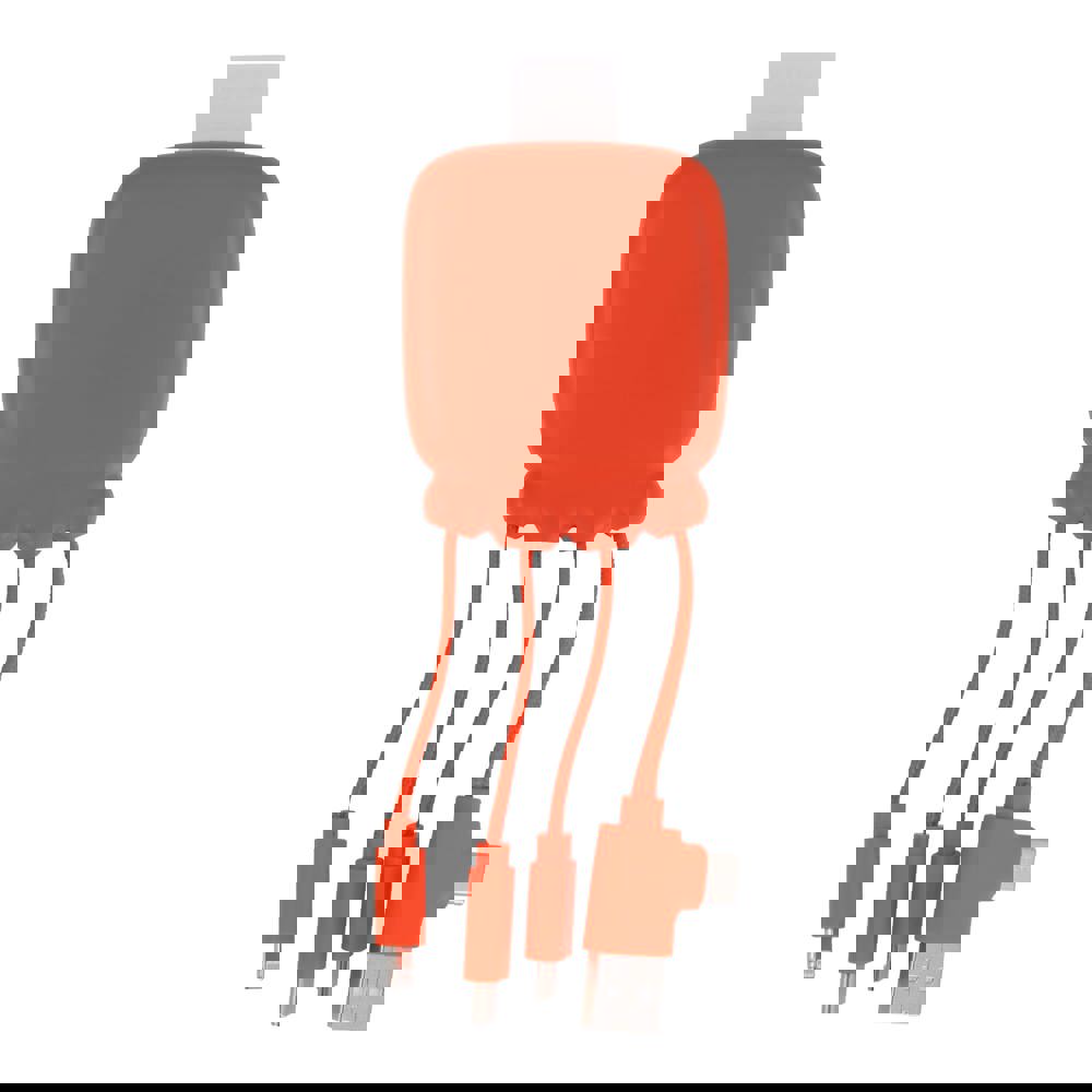 3192 | Xoopar Octopus Gamma 2 Powerbank with Bio Charging cable 3000mAh - Orange