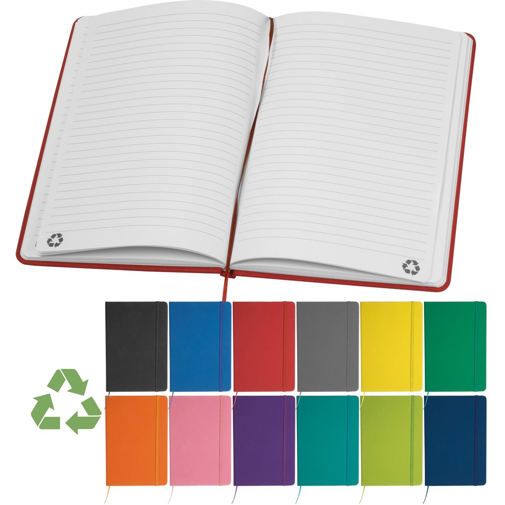 A5 Notizbuch aus recyceltem Papier DOMINIK