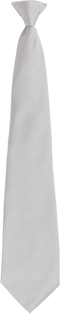 PR785 - Colours Fashion Clip Tie - Silver
