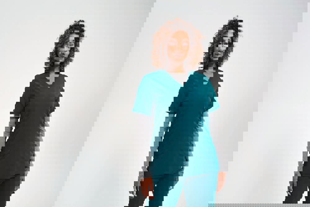 NN310X - Tunika mit Stretchanteil und kurzen Ärmeln, Damen