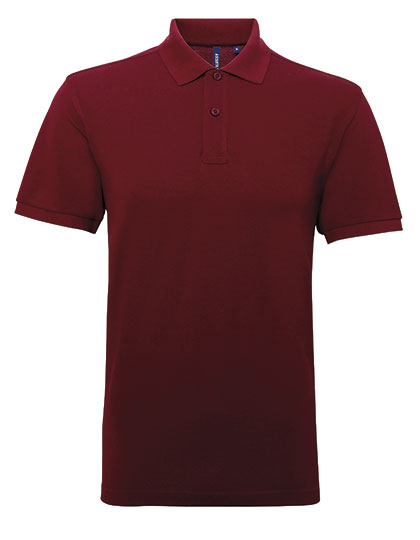 Asquith & Fox - Men´s Polycotton Blend Polo - Burgundy
