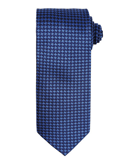 Premier Workwear - Puppy Tooth Tie - Royal (ca. Pantone 7686C)